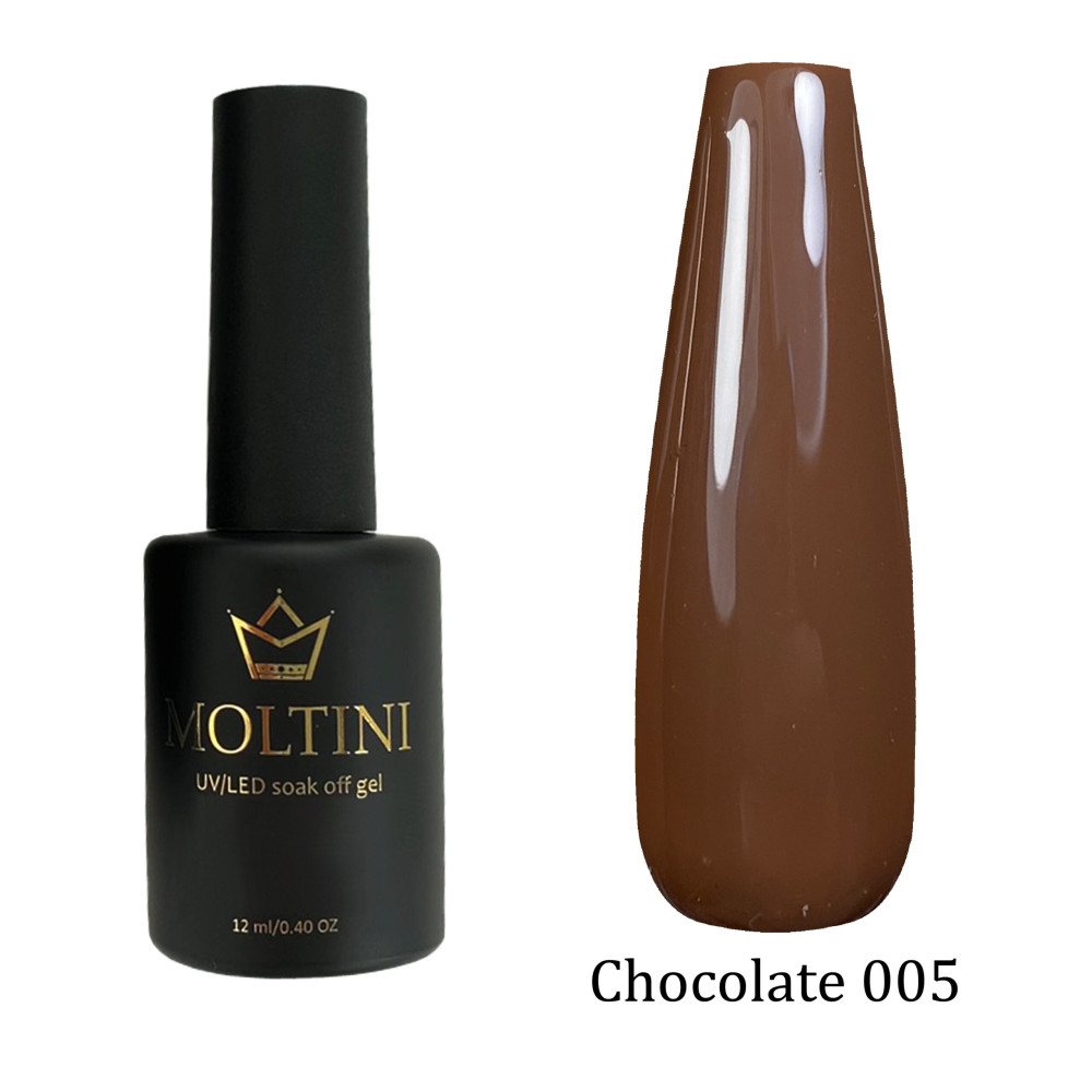 Гель-лак Moltini “Chocolate” 005, 12 мл. - фото1
