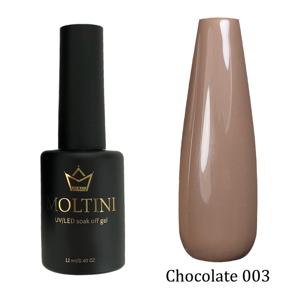 Гель-лак Moltini “Chocolate” 003, 12 мл. - фото1