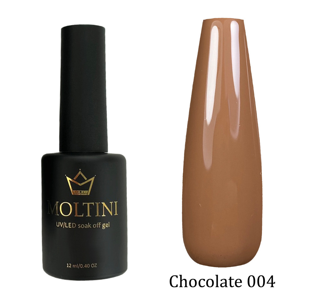 Гель-лак Moltini “Chocolate” 004, 12 мл. - фото1