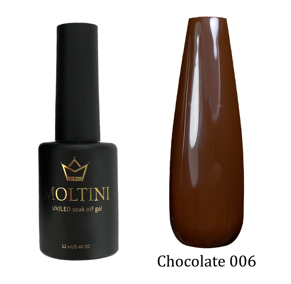 Гель-лак Moltini “Chocolate” 006, 12 мл. - фото1