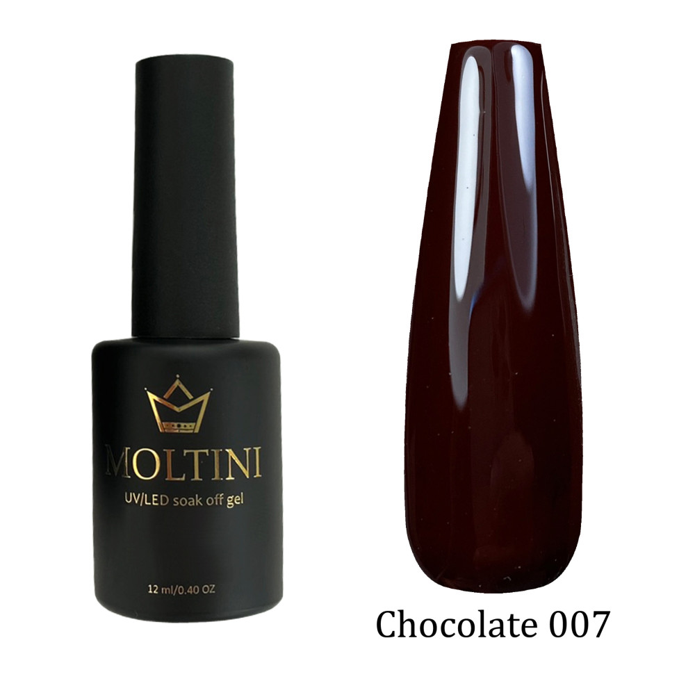Гель-лак Moltini “Chocolate” 007, 12 мл. - фото1