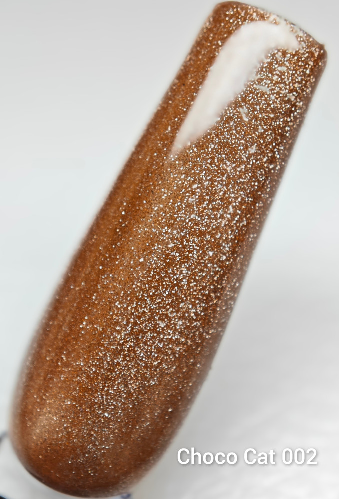 Гель-лак Moltini кошачий глаз “Choco Cat” 002, 12 ml - фото1