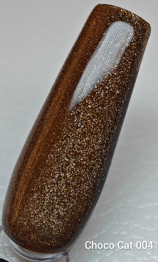 Гель-лак Moltini кошачий глаз “Choco Cat” 004, 12 ml - фото1